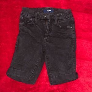 High Rise Curvy Black Shorts